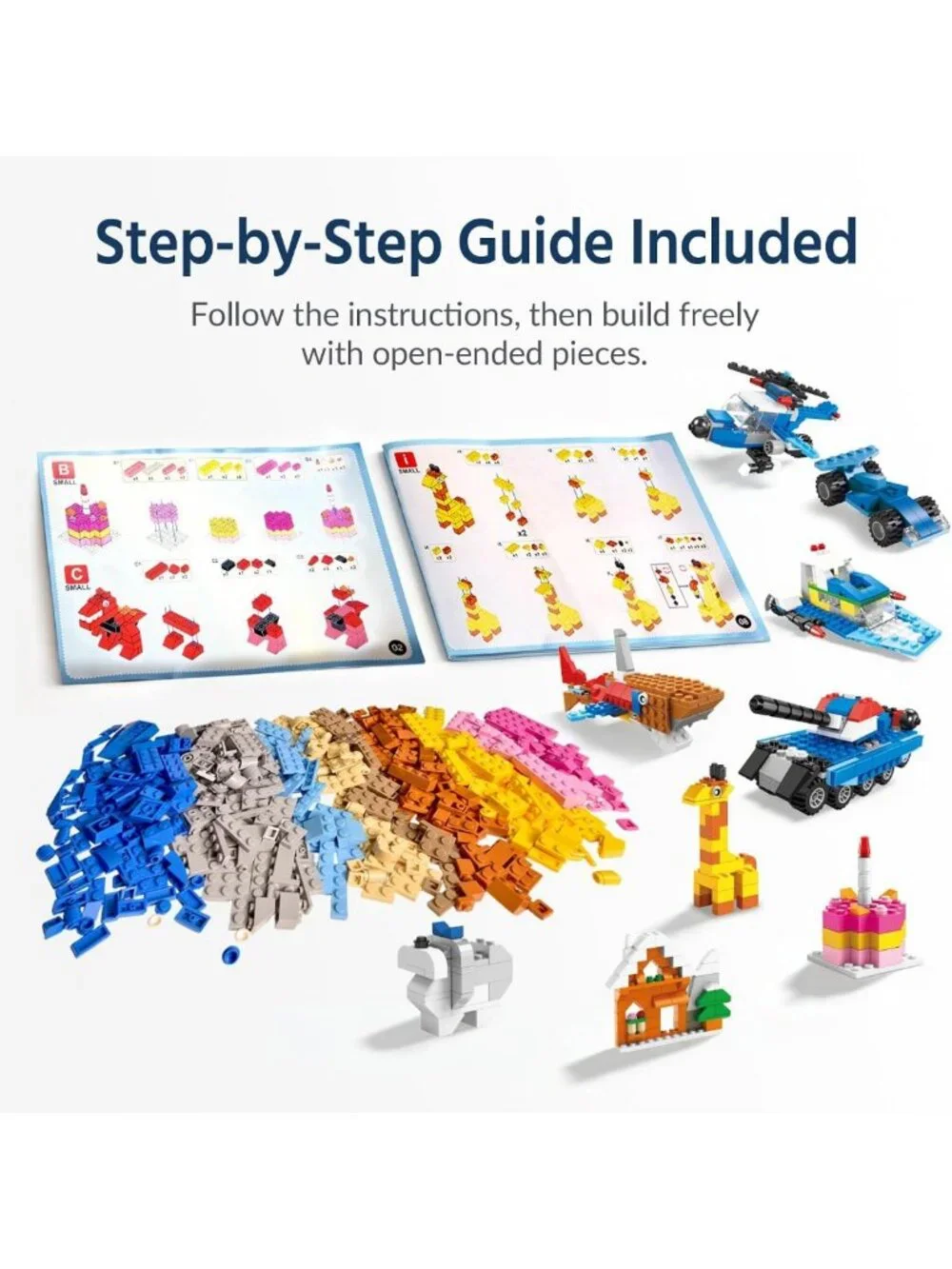 1100 PCS Building Blocks Set for Kids 6-12 | Fun Creative Construction Toys